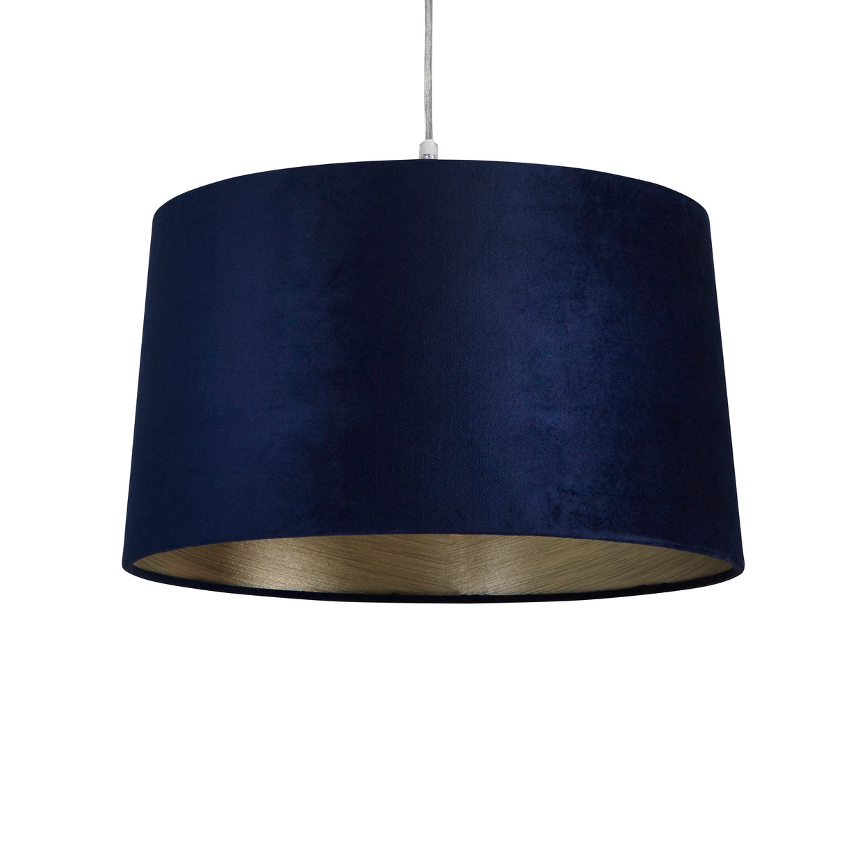 Searchlight Electric VELVET DRUM SHADE 40CM NAVY SO701947