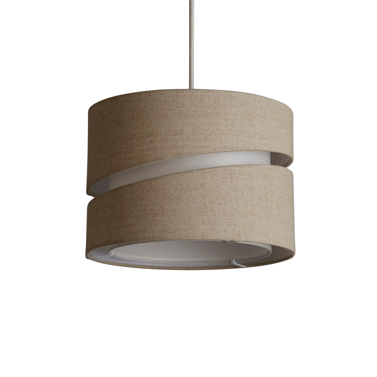 Searchlight Electric Finn 2 Tier 28cm shade Natural SO701978