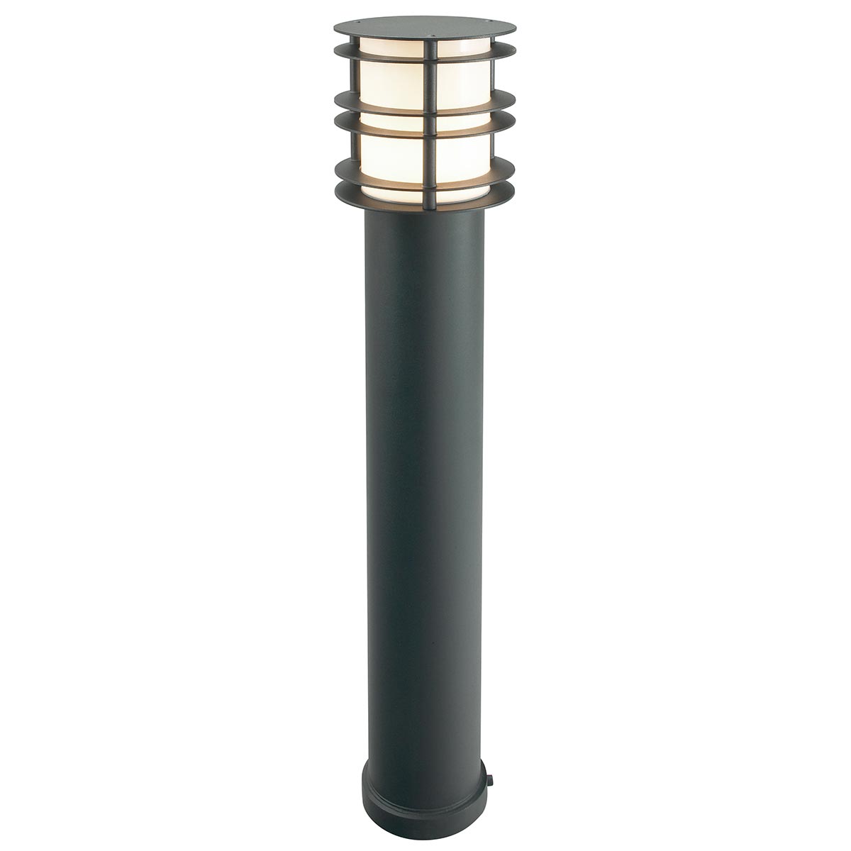 Norlys Stockholm 1 Light Large Bollard - Black ST-BOL-L-E27-BLK
