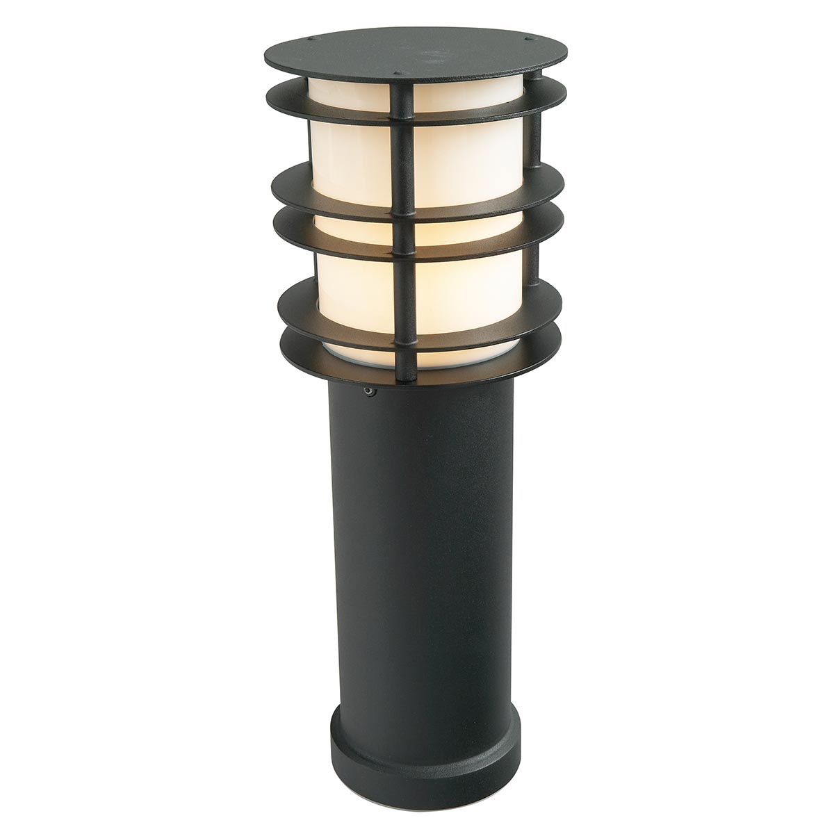 Norlys Stockholm 1 Light Medium Bollard - Black ST-BOL-M-E27-BLK