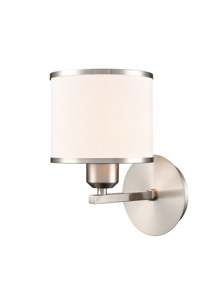 Franklite Sirius 1lt Wall Bracket in Satin Nickel Sirius part no - FL2495-1