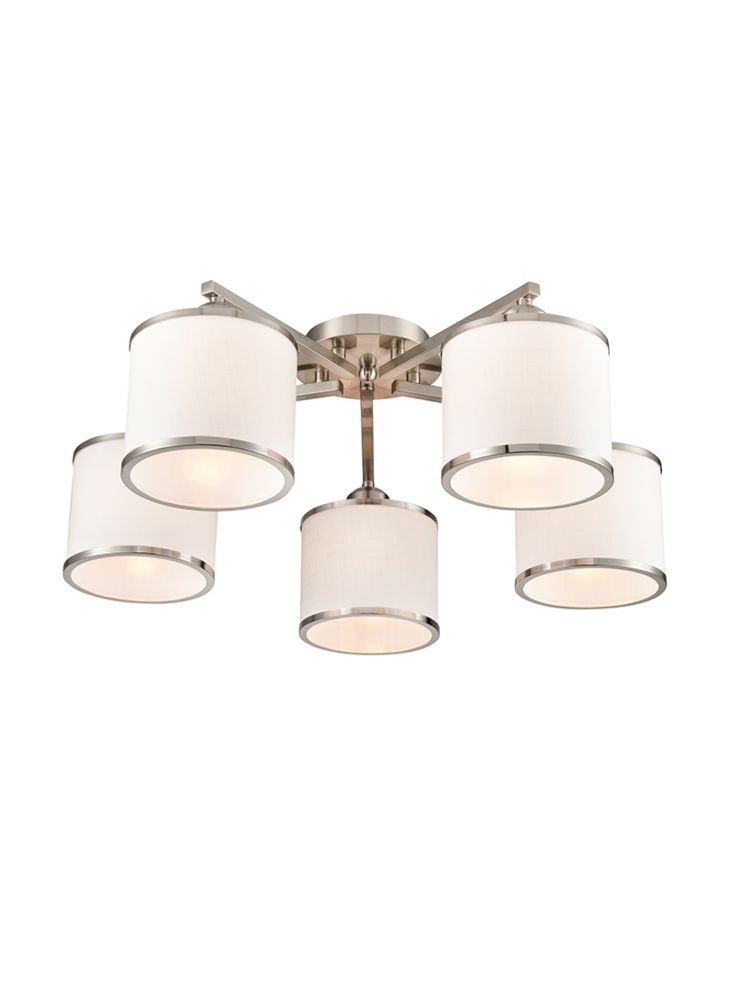 Franklite Sirius 5lt Fitting in Satin Nickel Sirius part no - FL2495-5
