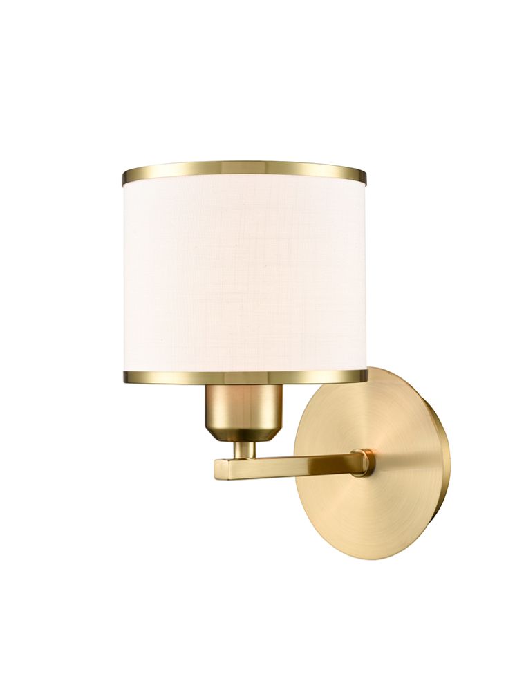 Franklite Sirius 1lt Wall Light in Aged Brass Sirius part no - FL2496-1