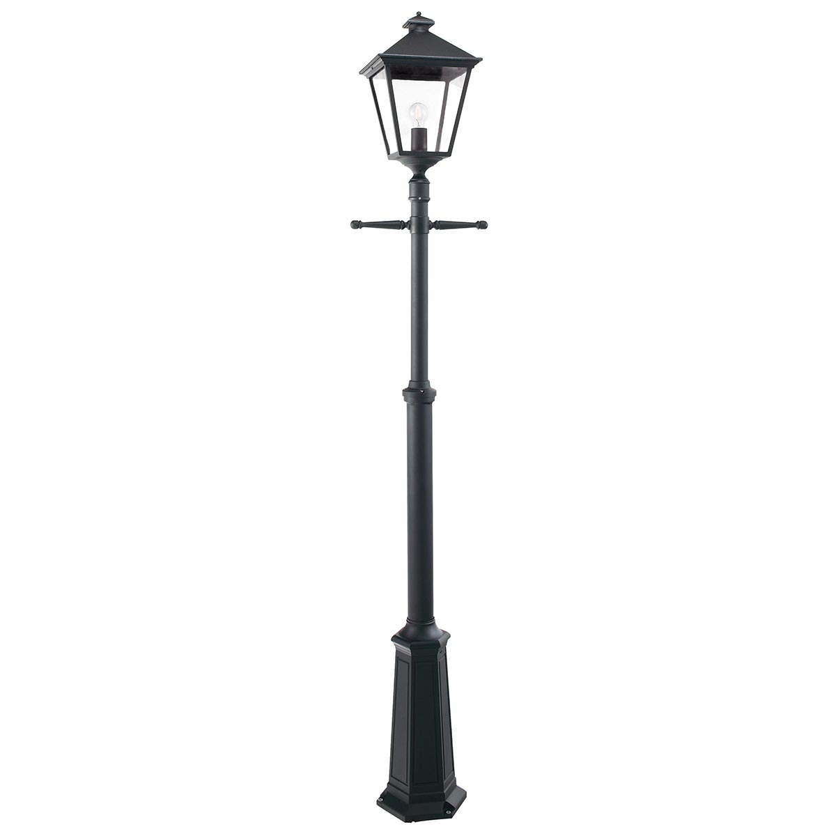 Norlys Turin Grande 1 Light Single Post - Black TG5-BLACK