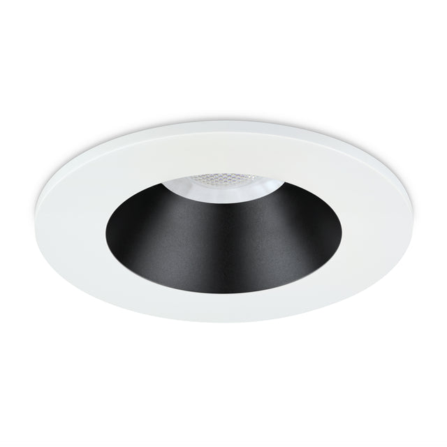 JCC Lighting JC1019/WHBLK V50™ Pro Anti-glare Fire-rated LED Downlight 6W IP65 3000/4000K WH BZL/BLK Cone
