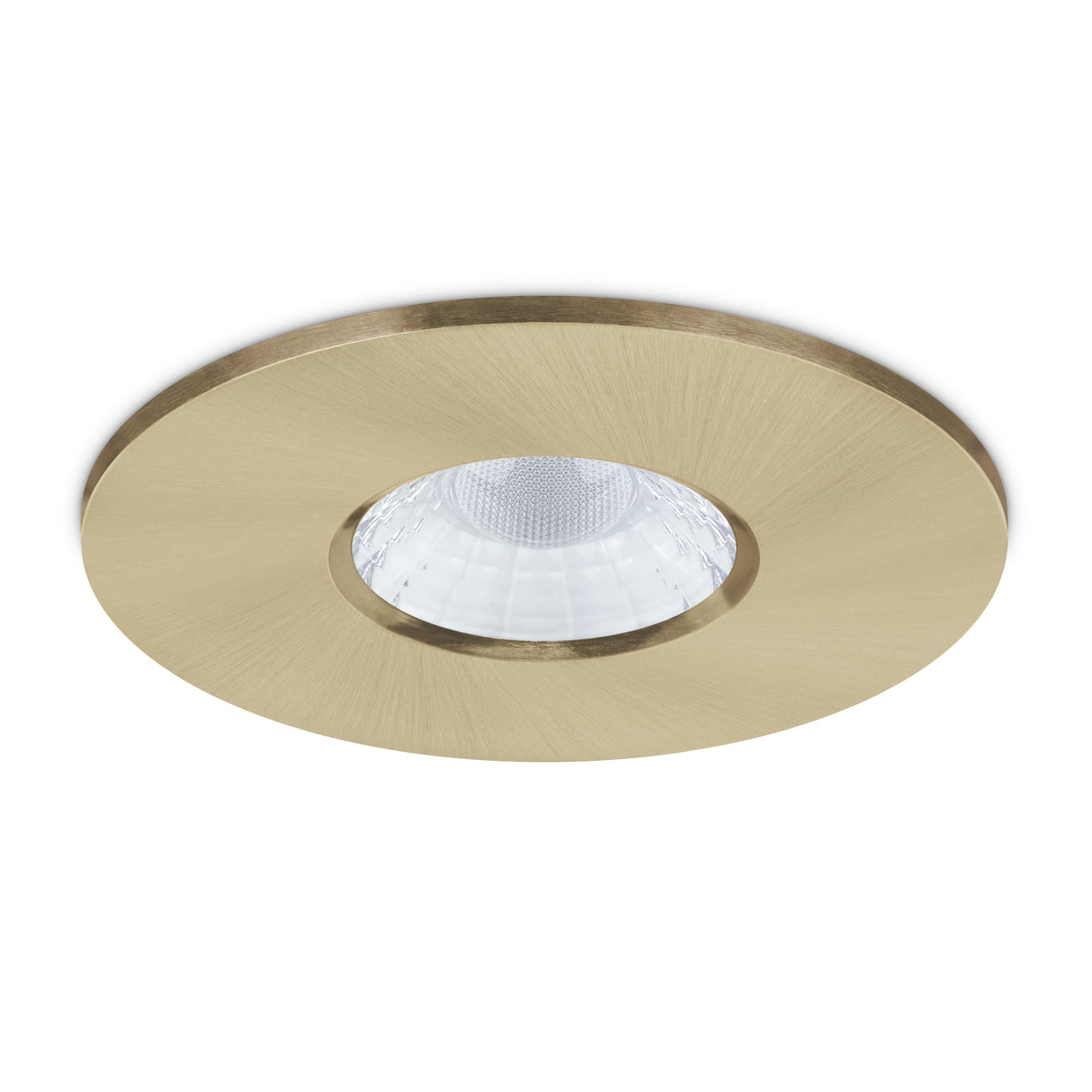 JCC JC1013/BR V50™ Pro 100mm Fire-rated LED Downlight 6W 3000/4000K IP65 Brushed Brass
