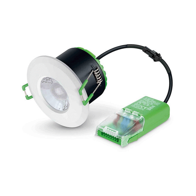 JCC Lighting JC1001/3B V50 Fire-rated LED downlight 6W 700lm IP65 3 Bezels