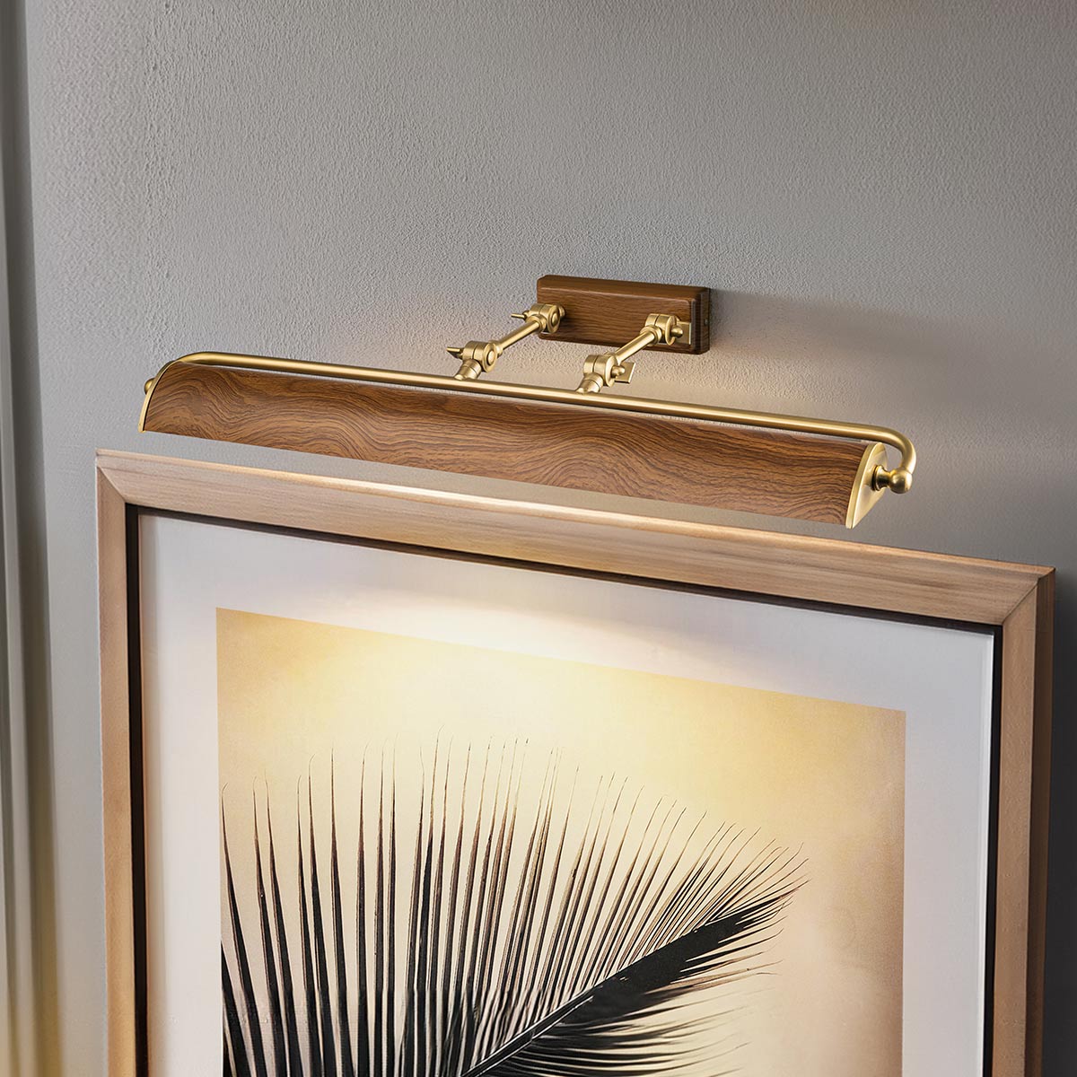 Elstead Lighting Winchfield 4lt Large Picture Light WINCHFIELD-PLL-AB-OAK