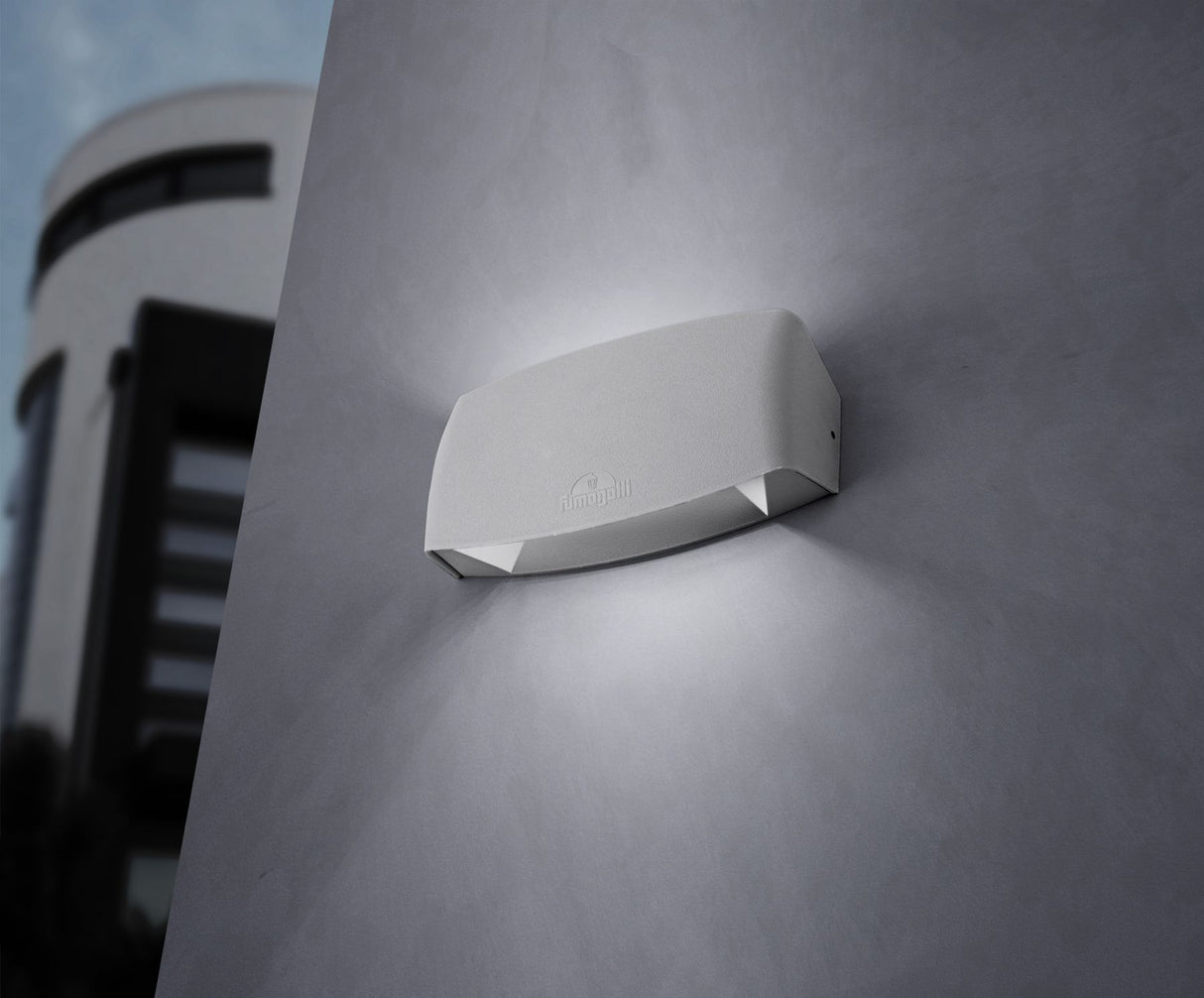 Magnalux Abram 190mm Grey Up/Down LED R7S 7.5W CCT Part Number - ABRAM190GY