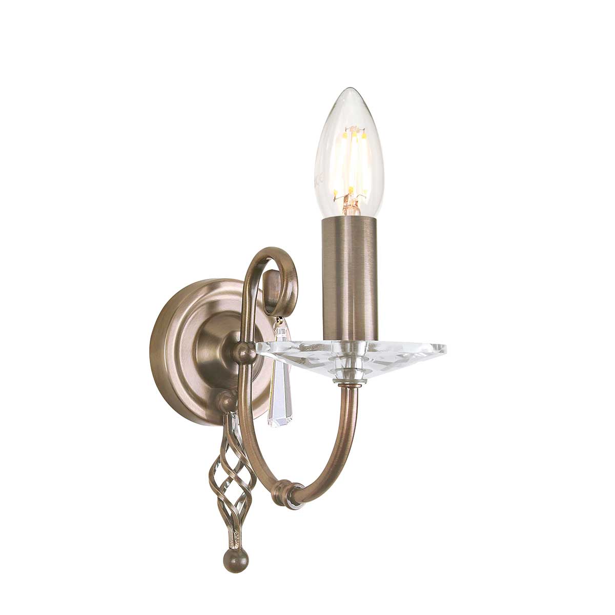 Elstead Lighting Wall Light from the Aegean range. Aegean 1 Light Wall Light Product Code = AG1-AGED-BRASS