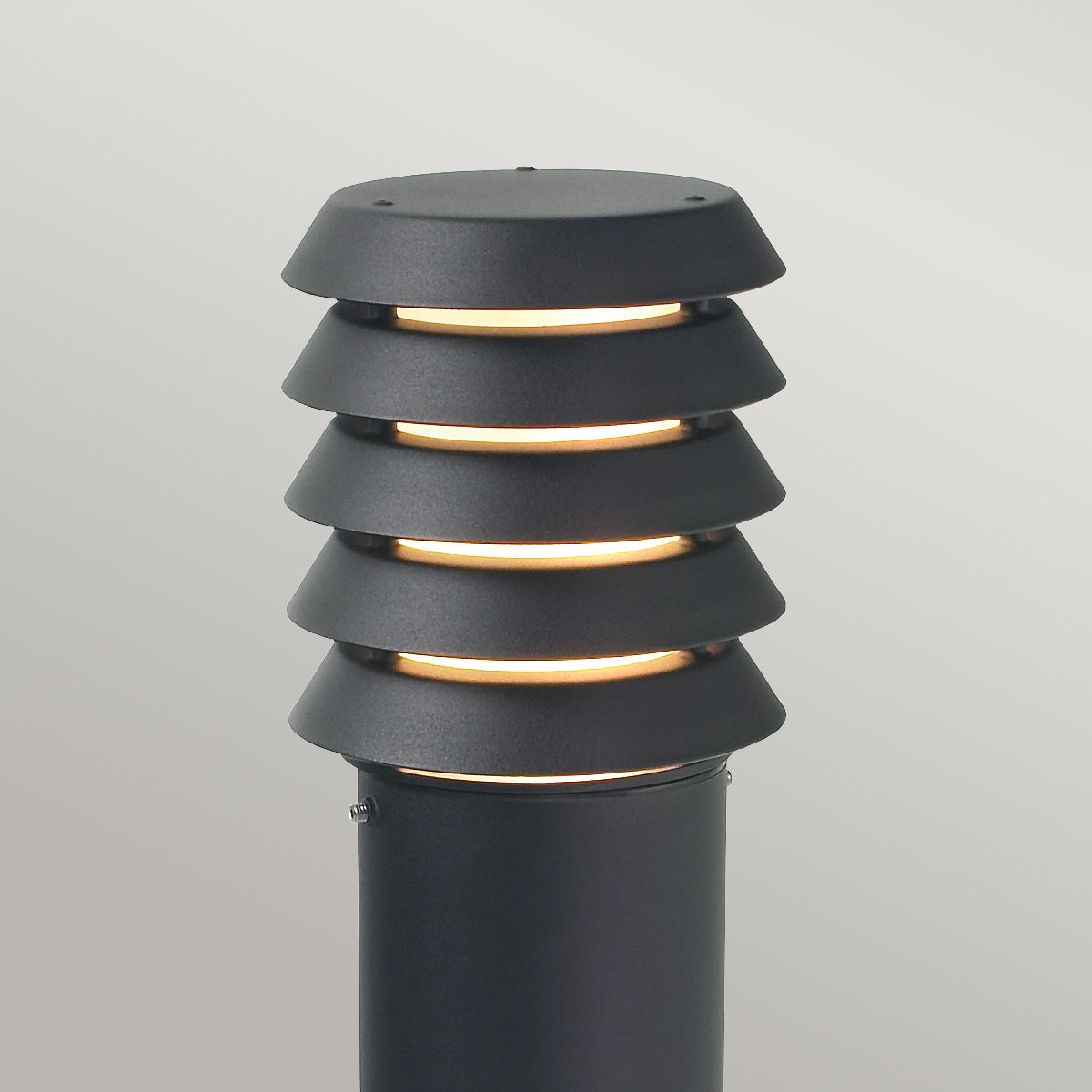 Norlys Alta 1 Light Large Bollard ALTA-L-E27-BLK