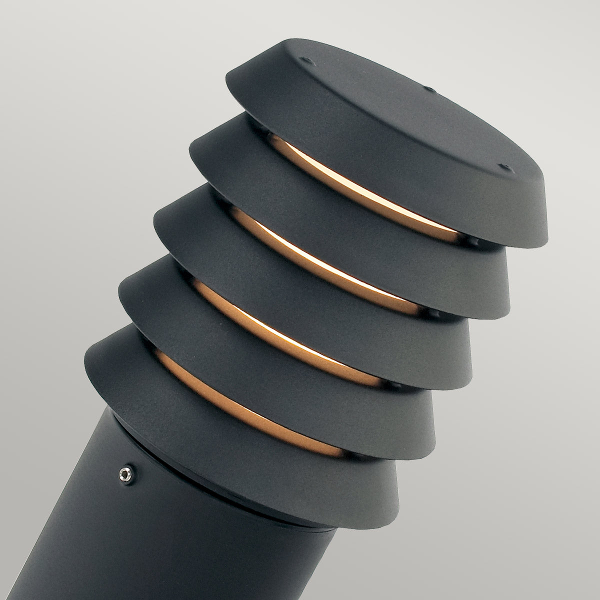 Norlys Alta 1 Light Medium Bollard ALTA-M-E27-BLK