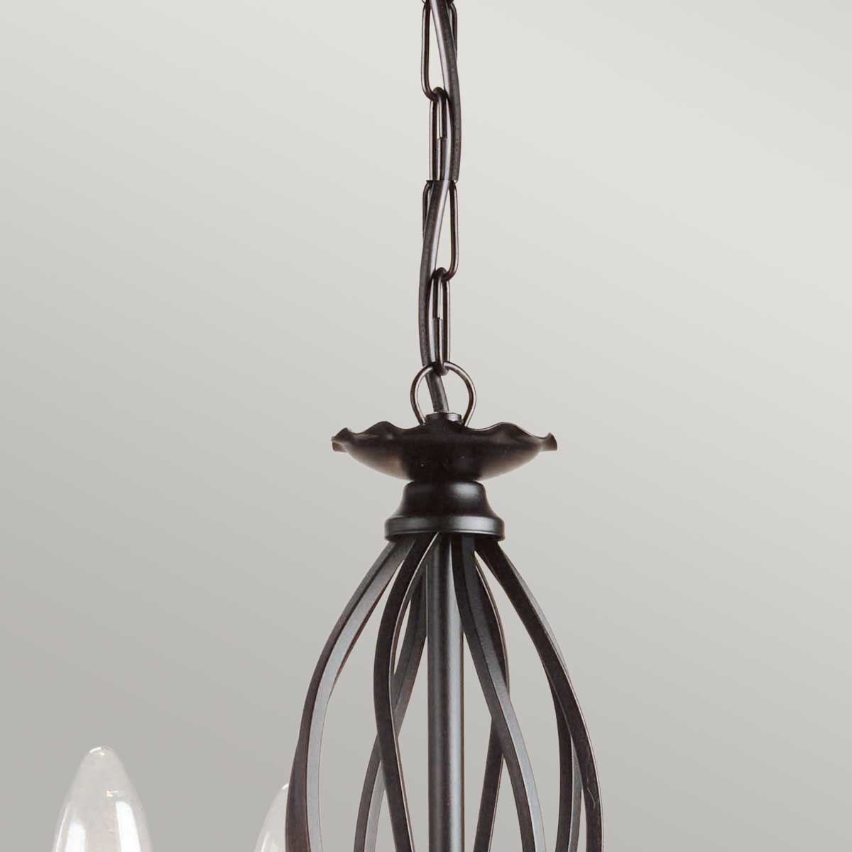 Elstead Lighting Chandelier from the Artisan range. Artisan 3 Light Chandelier Product Code = ART3-BLACK