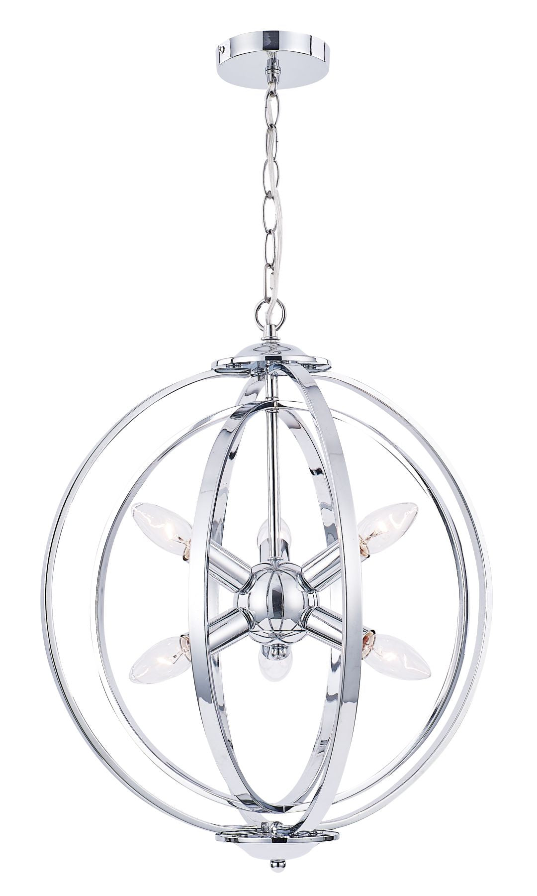 Magnalux Atlas 6 Light Pendant Polished Chrome Part Number - ATL06CH