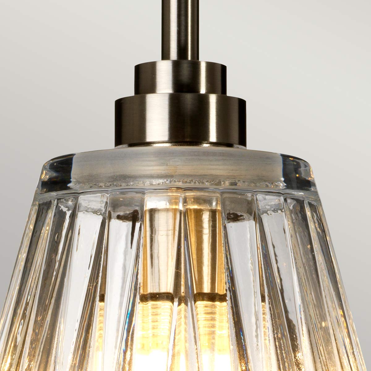 Elstead Lighting Pendant from the Agatha range. Agatha 1 Light Pendant Product Code = BATH-AGATHA1P-BN