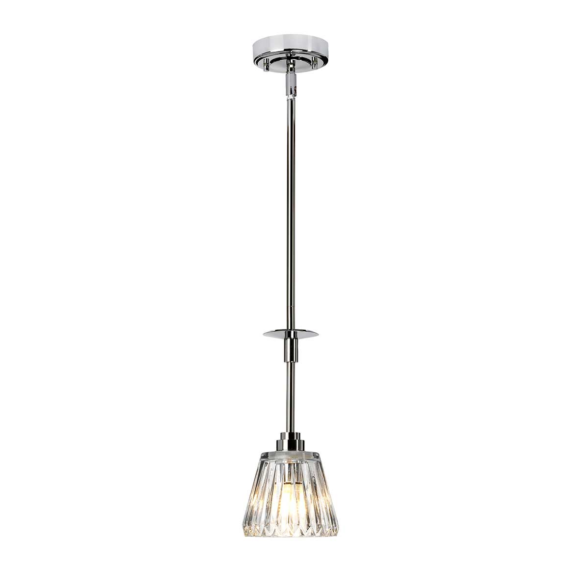 Elstead Lighting Pendant from the Agatha range. Agatha 1 Light Pendant Product Code = BATH-AGATHA1P-PC