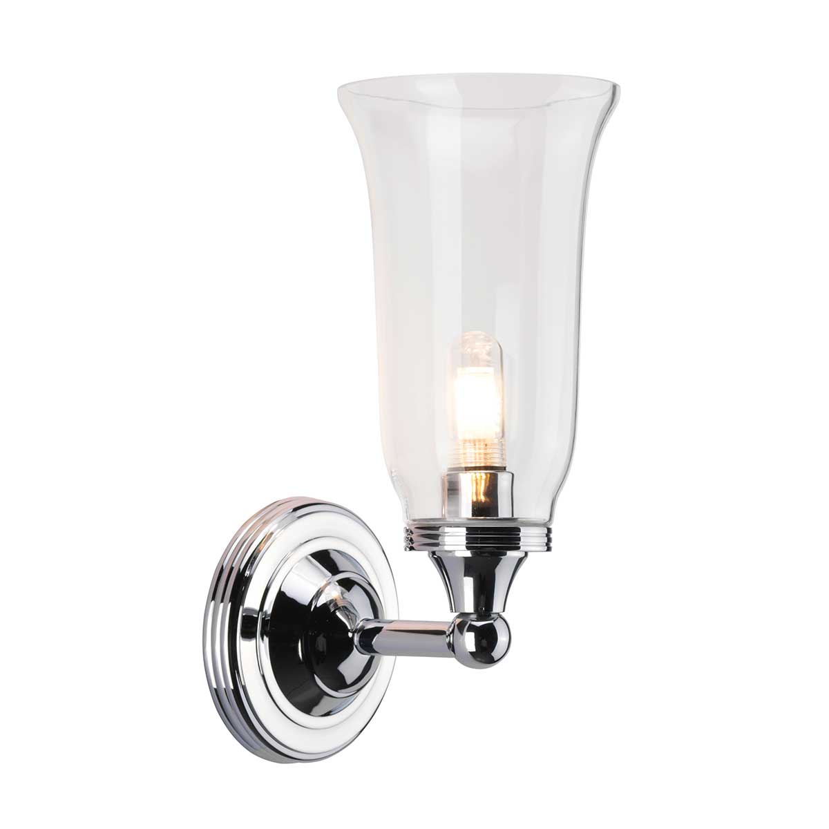 Elstead Lighting Wall Light from the Austen range. Austen 1 Light Wall Light Product Code = BATH-AUSTEN2-PC