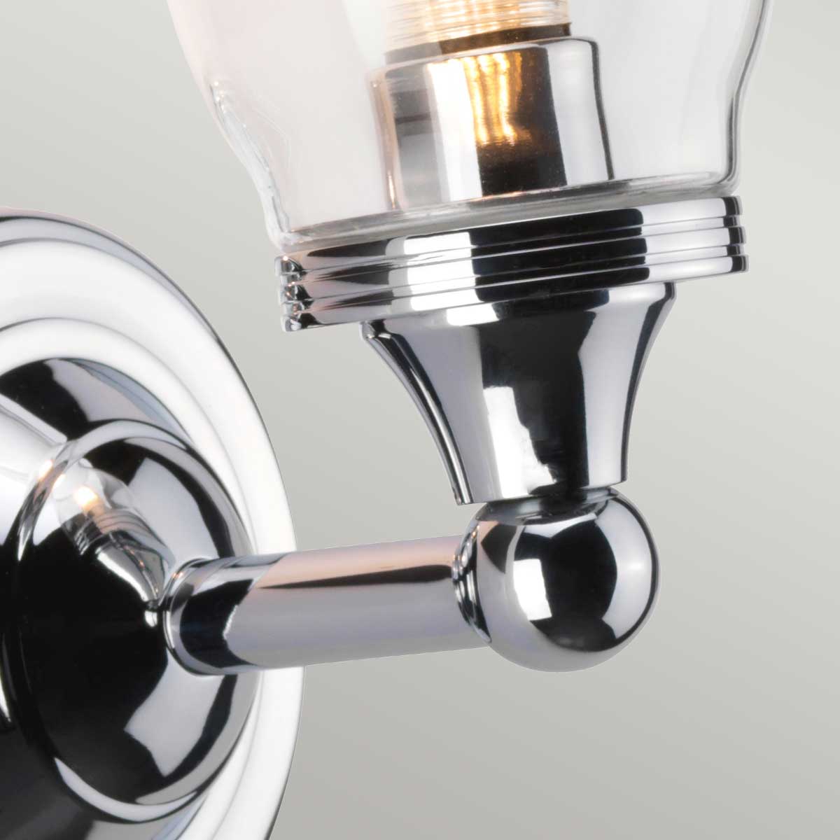 Elstead Lighting Wall Light from the Austen range. Austen 1 Light Wall Light Product Code = BATH-AUSTEN2-PC