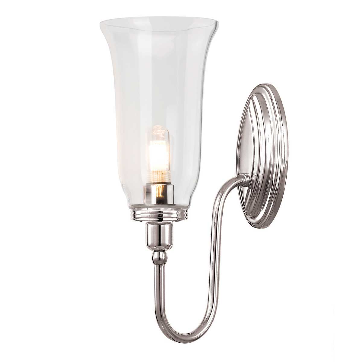 Elstead Lighting Wall Light from the Blake range. Blake 1 Wall Light Product Code = BATH-BLAKE2-PN