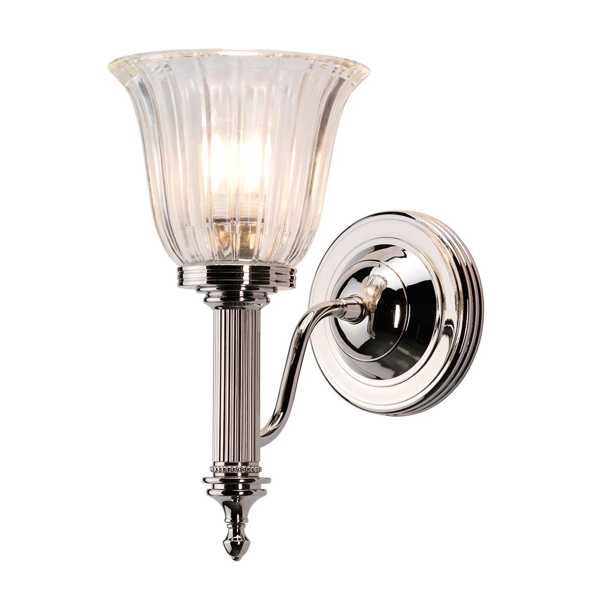 Elstead Lighting Wall Light from the Carroll range. Carroll 1 Light Product Code = BATH-CARROLL1-PN