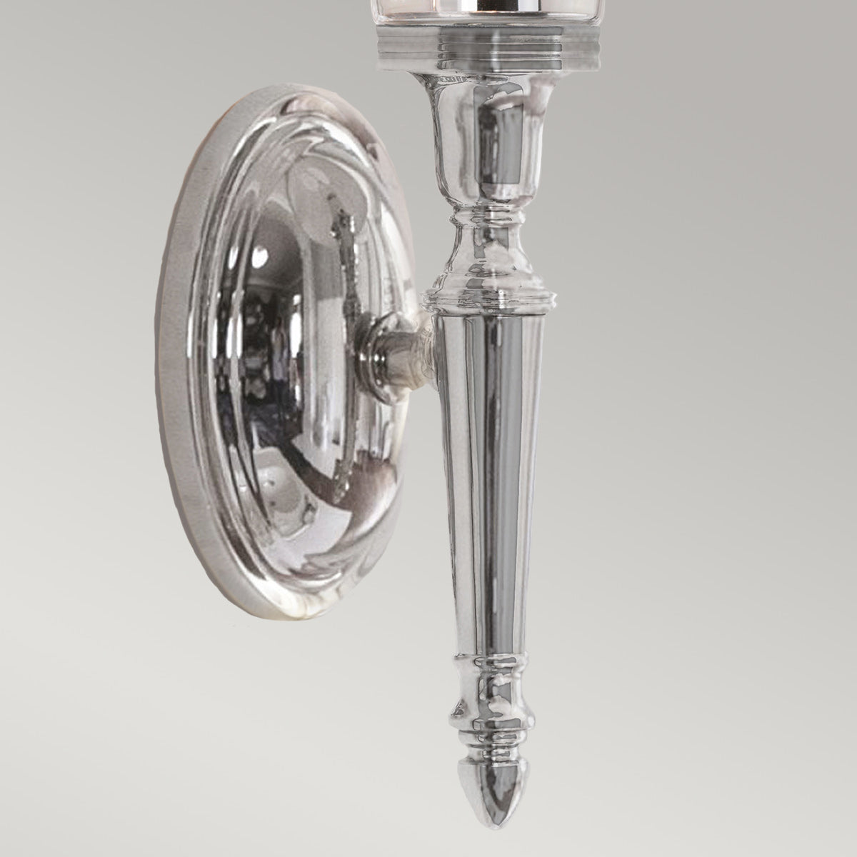 Elstead Lighting Wall Light from the Dryden range. Dryden 1 Light Wall Light Product Code = BATH-DRYDEN2-PC