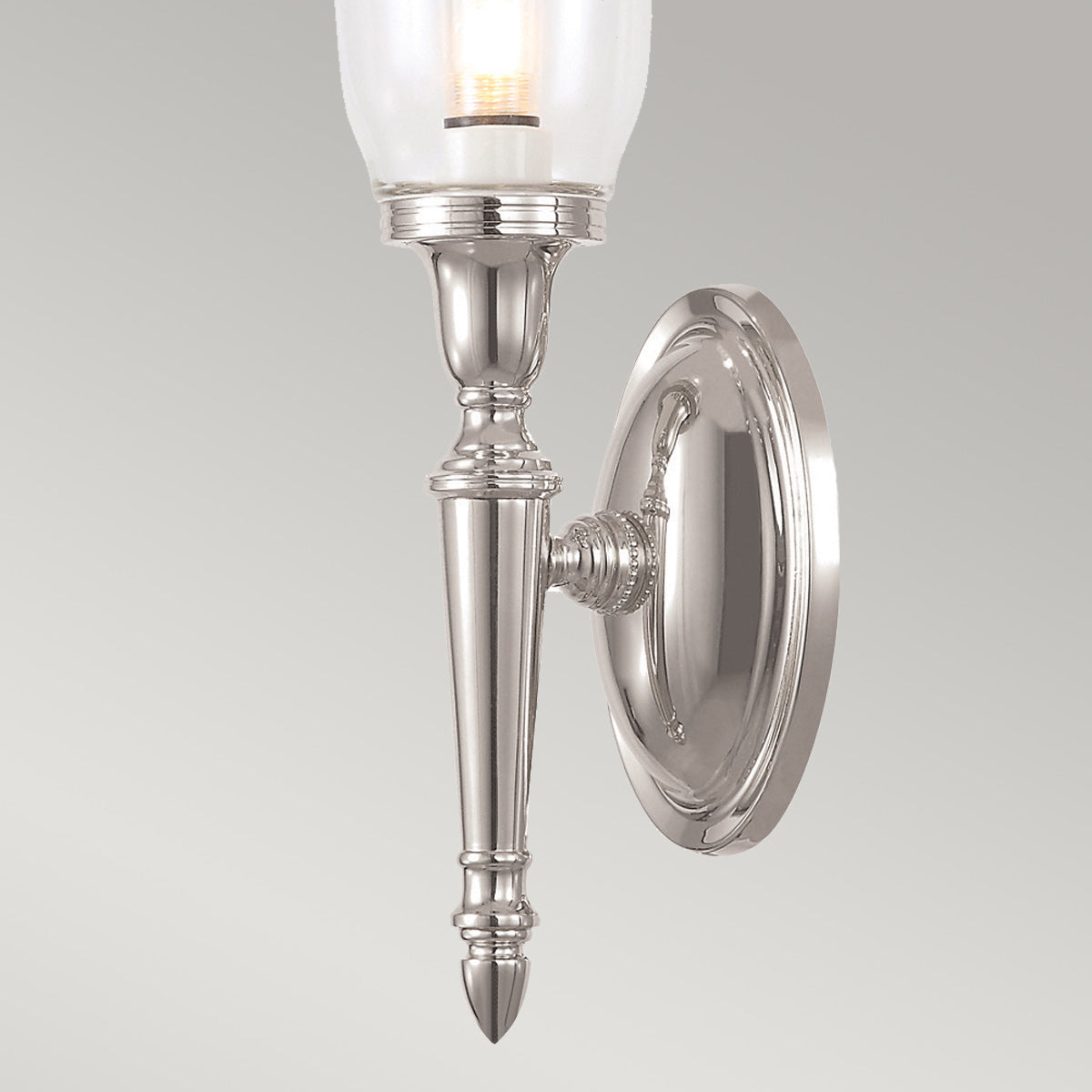 Elstead Lighting Wall Light from the Dryden range. Dryden 1 Light Wall Light Product Code = BATH-DRYDEN2-PN