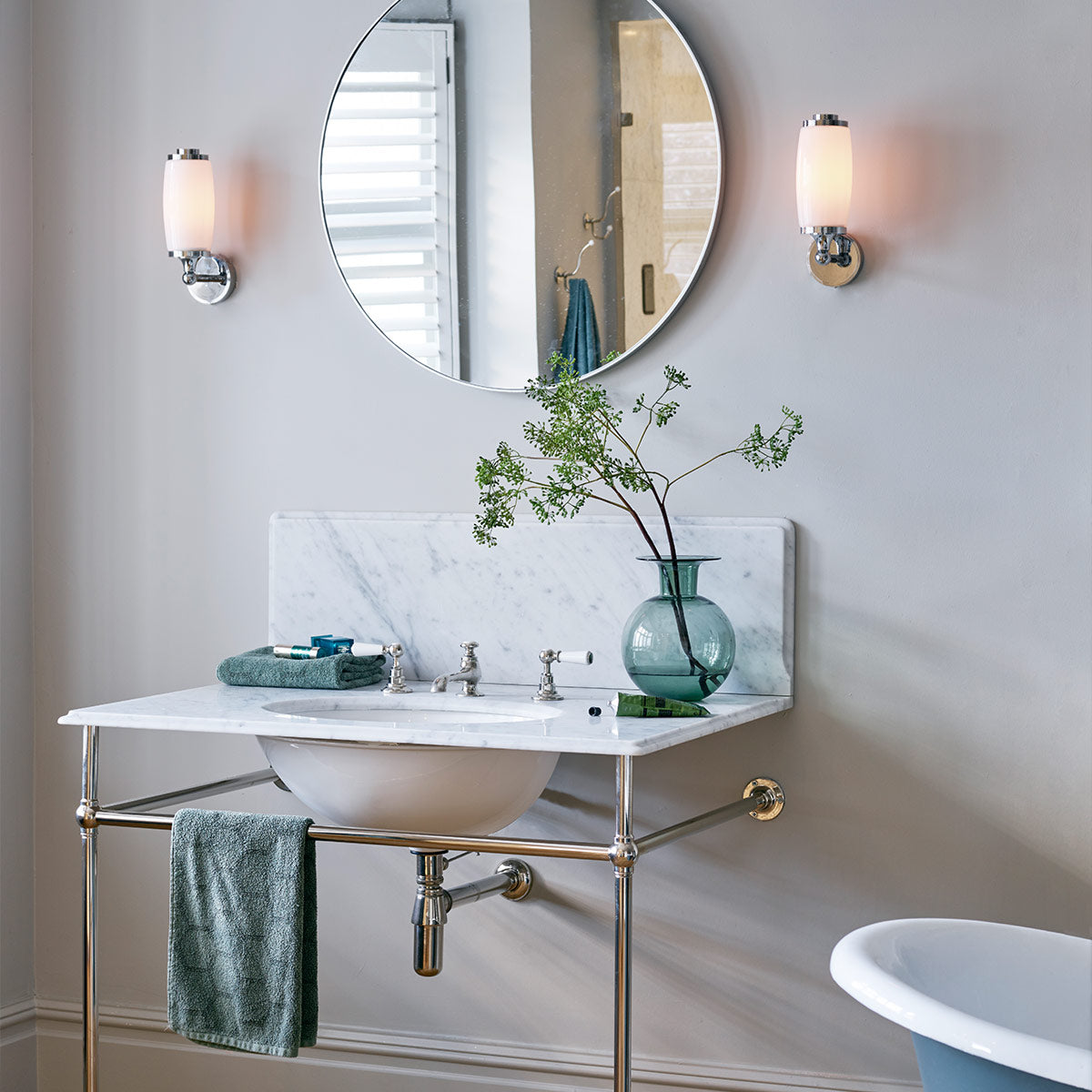 Elstead Lighting Wall Light from the Eliot range. Eliot 1 Light Wall Light Product Code = BATH-ELIOT1-PC