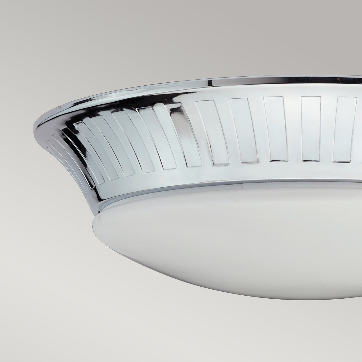 Elstead Lighting Ceiling Flush from the Whitby range. Whitby 1 Light Flush Product Code = BATH-WHITBY-F