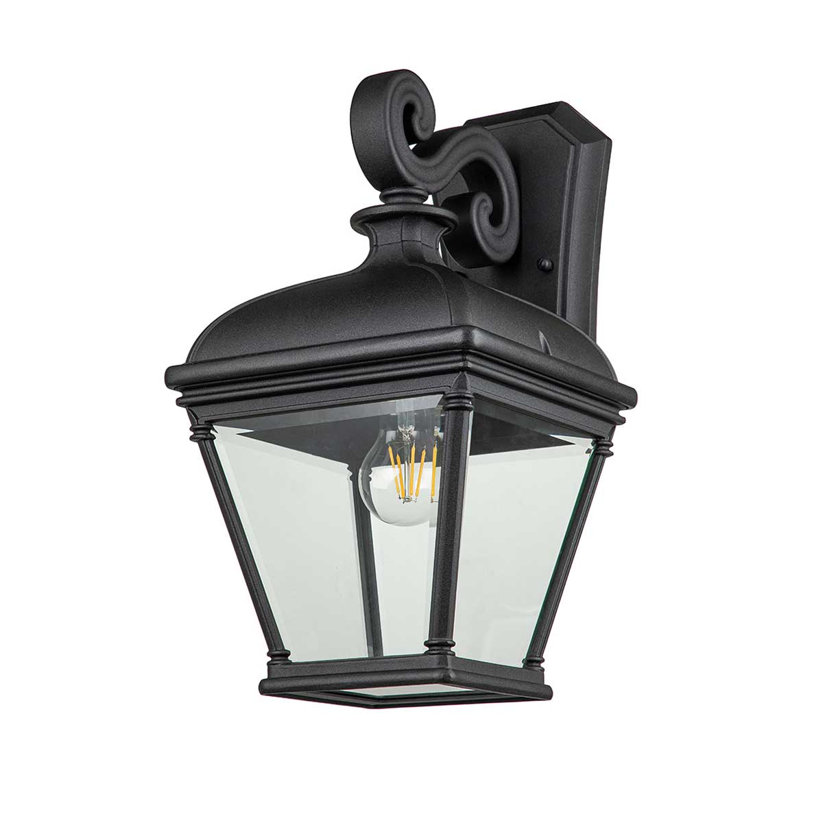Elstead Lighting Outdoor Wall Light from the Bayview range. Bayview 1 Light Large Wall Lantern Product Code = BAYVIEW-2L-BK