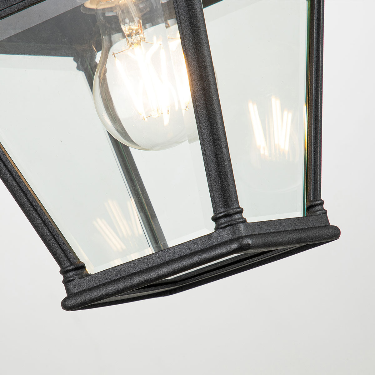 Elstead Lighting Outdoor Wall Light from the Bayview range. Bayview 1 Light Medium Wall Lantern Product Code = BAYVIEW-2M-BK