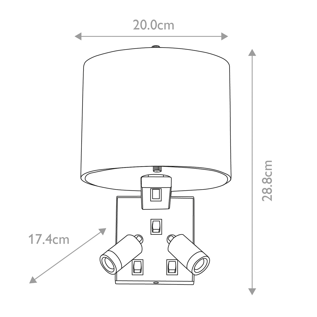 Elstead Lighting Wall Light from the Belmont range. Belmont 3 Light Wall Light Product Code = BELMONT-3W