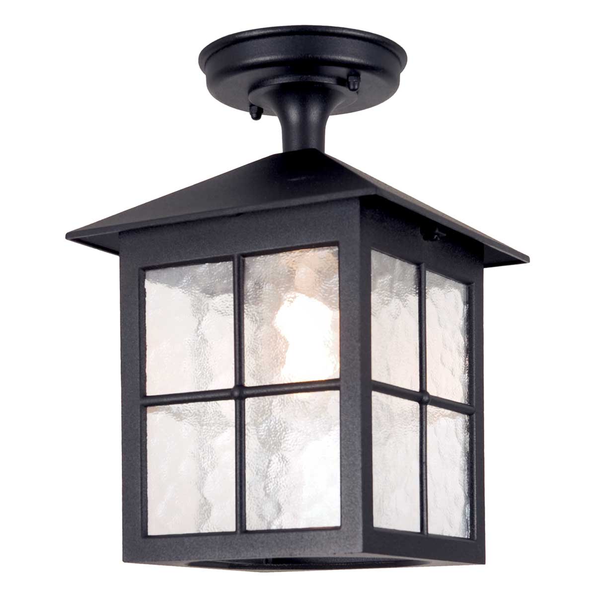 Elstead Lighting Ceiling Semi-Flush from the Winchester range. Winchester 1 Light Porch Lantern Product Code = BL18A-BLACK