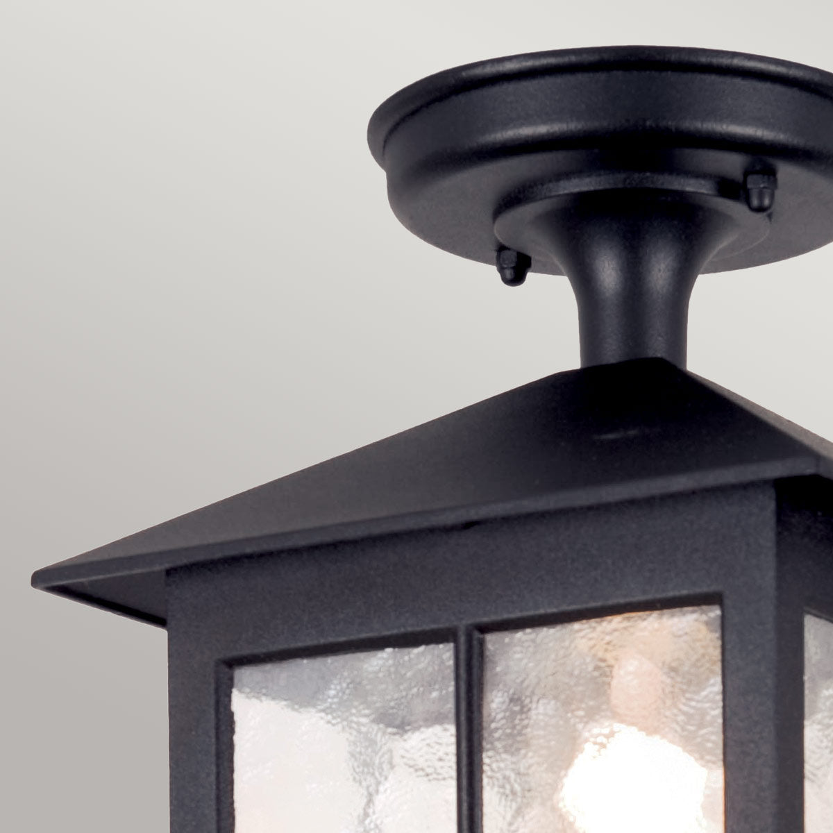 Elstead Lighting Ceiling Semi-Flush from the Winchester range. Winchester 1 Light Porch Lantern Product Code = BL18A-BLACK