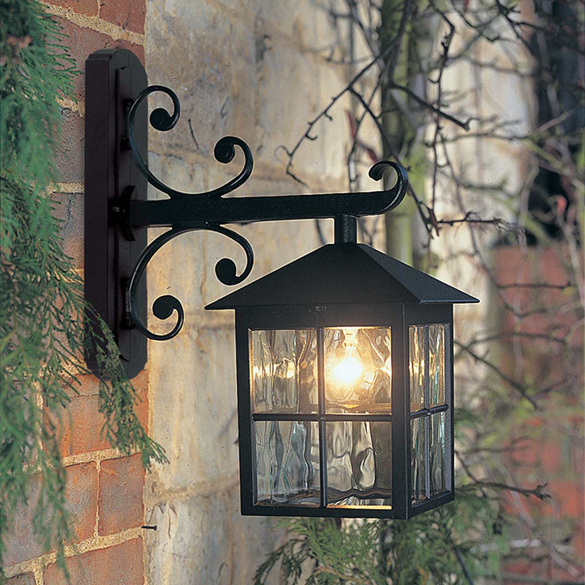 Elstead Lighting Outdoor Wall Light from the Winchester range. Winchester 1 Light Wall Down Lantern Product Code = BL19-BLACK