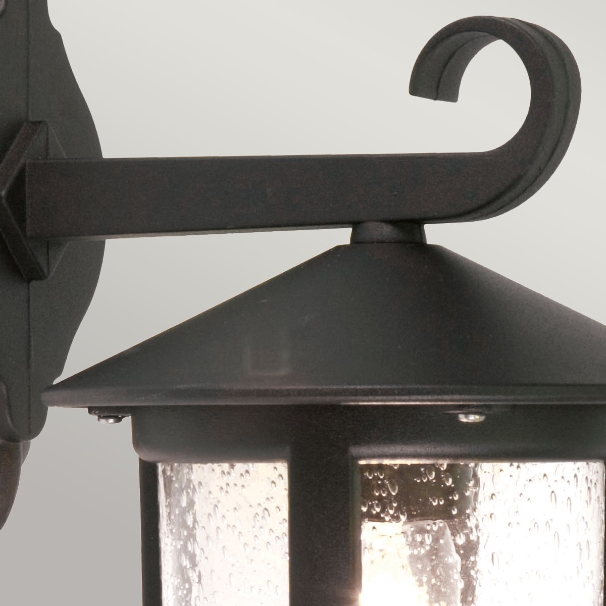Elstead Lighting Outdoor Wall Light from the Hereford range. Hereford 1 Light Large Wall Down Lantern Product Code = BL21-G-BLACK