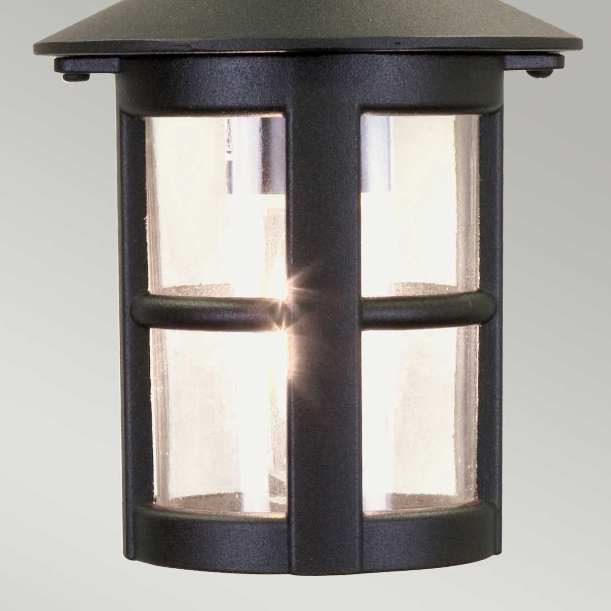 Elstead Lighting Outdoor Hanging from the Hereford range. Hereford 1 Light Chain Lantern Product Code = BL21B-BLACK