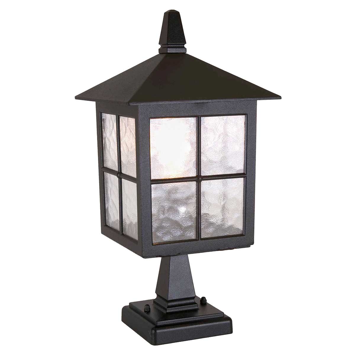 Elstead Lighting Pedestal Lantern from the Winchester range. Winchester 1 Light Pedestal Lantern Product Code = BL25-BLACK