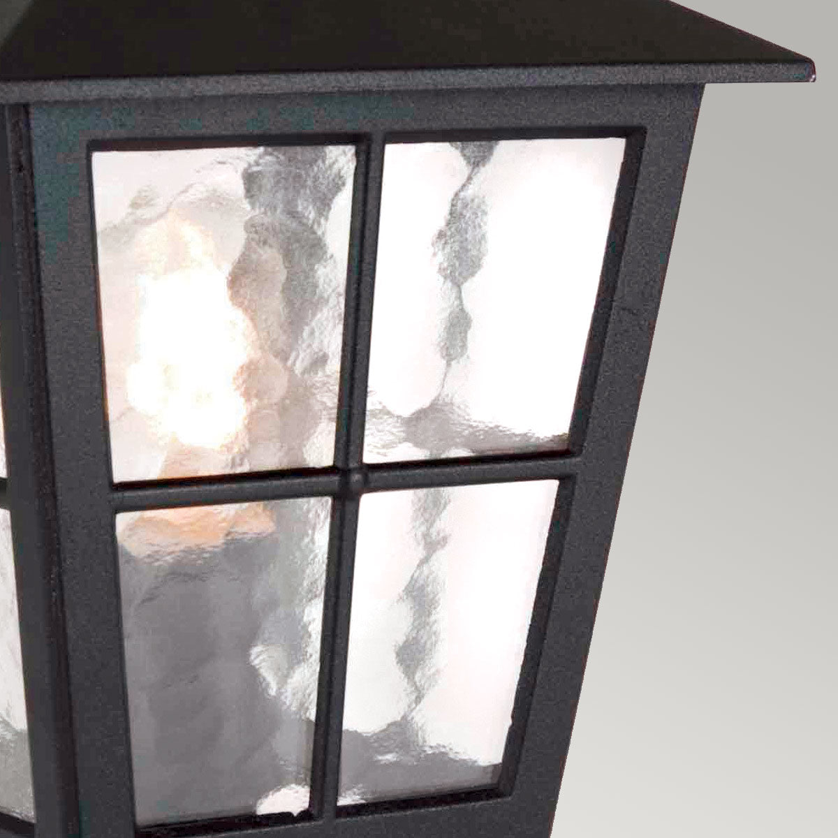 Elstead Lighting Outdoor Hanging from the Canterbury range. Canterbury 1 Light Pedestal Lantern Product Code = BL50M-BLACK