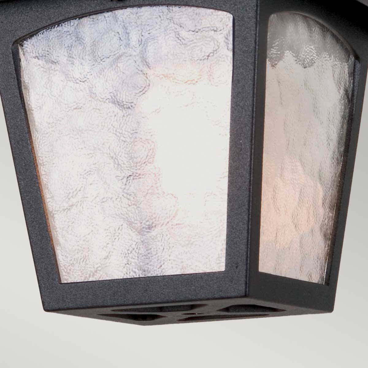 Elstead Lighting Ceiling Semi-Flush from the York range. York 1 Light Porch Lantern Product Code = BL6A-BLACK
