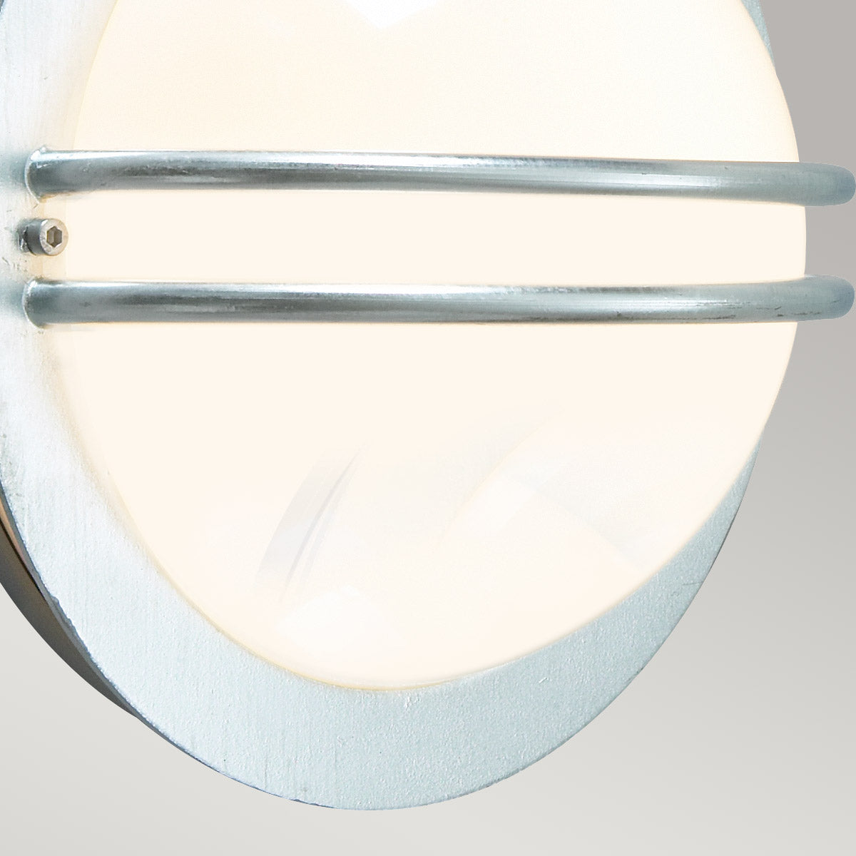 Norlys Bremen 1 Light Wall Lantern - Galvanised With Opal Polycarbonate BREMEN-E27-GAL-O