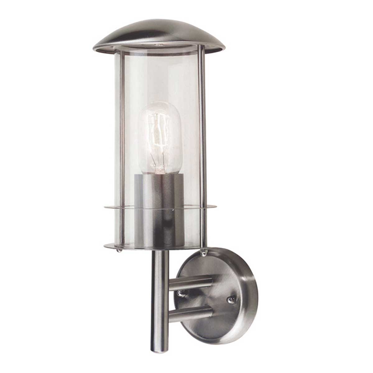 Elstead Lighting Outdoor Wall Light from the Bruges range. Bruges Stainless Steel 1 Light Wall Lantern Product Code = BRUGES-ST-STEEL