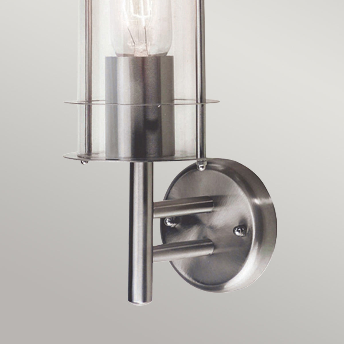 Elstead Lighting Outdoor Wall Light from the Bruges range. Bruges Stainless Steel 1 Light Wall Lantern Product Code = BRUGES-ST-STEEL