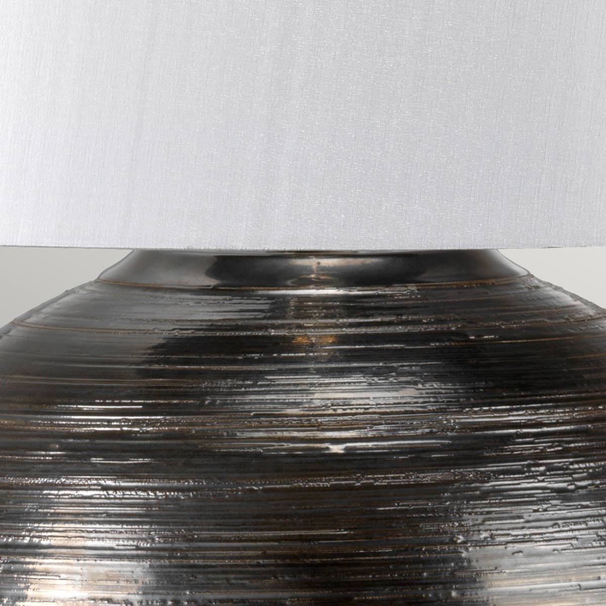 Elstead Lighting Table Lamp from the Caesar range. Caesar 1 Light Table Lamp - Silver Product Code = CAESAR-TL-SIL