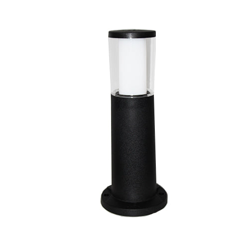 Magnalux Carlo 400mm Black Clear LED 3.5W CCT Bollard Post Light Part Number - CARLO400BL