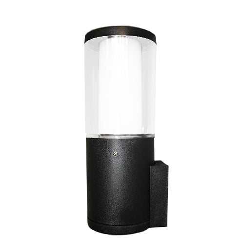 Magnalux Carlo Black Clear LED 3.5W CCT Bollard Wall Light Part Number - CARLOWALLBL