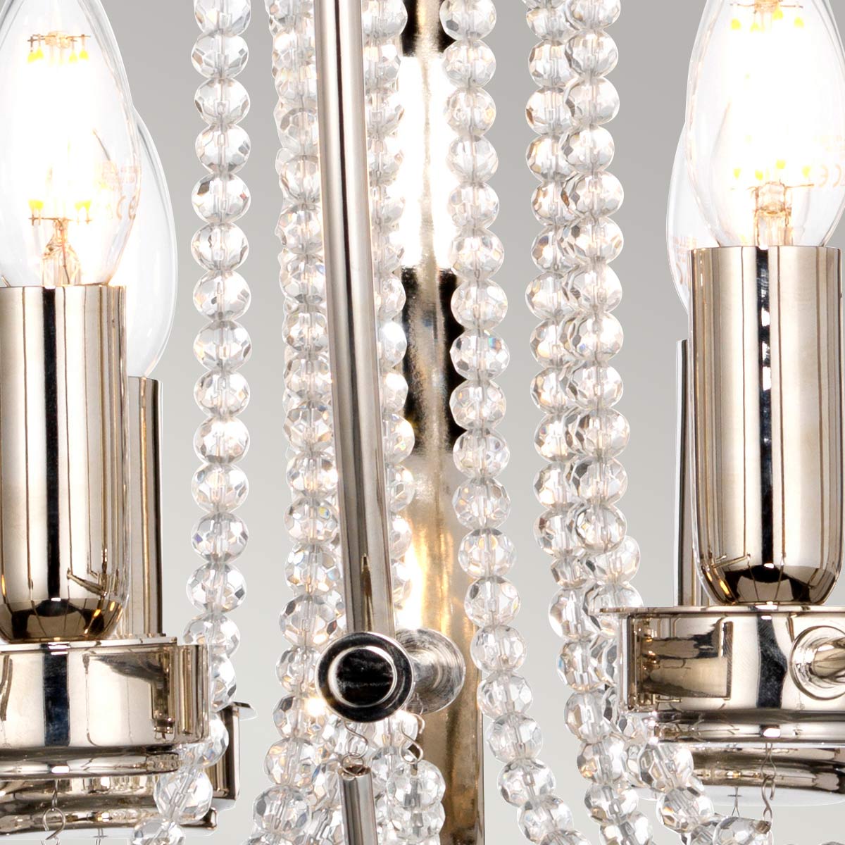 Elstead Lighting Chandelier from the Cassie range. Cassie 7 Light Chandelier Product Code = CASSIE7