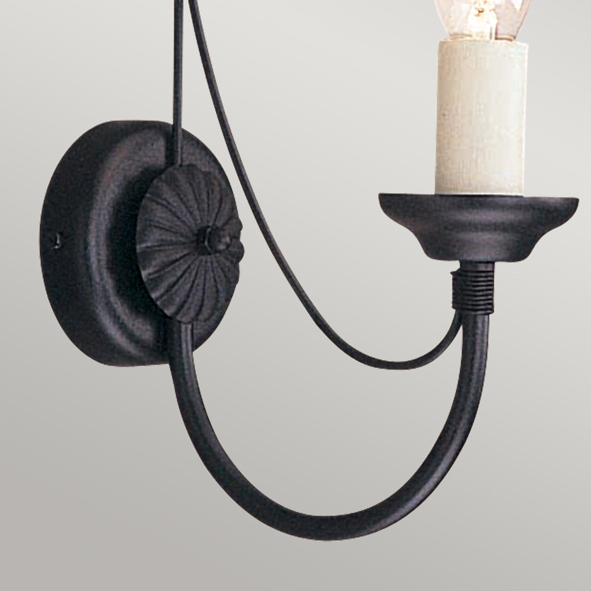 Elstead Lighting Wall Light from the Carisbrooke range. Carisbrooke 1 Light Wall Light Product Code = CB1-BLACK