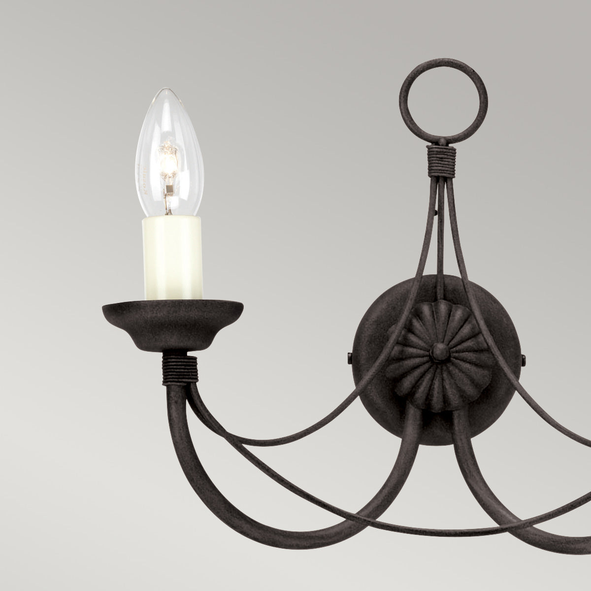 Elstead Lighting Wall Light from the Carisbrooke range. Carisbrooke 2 Light Wall Light Product Code = CB2-BLACK