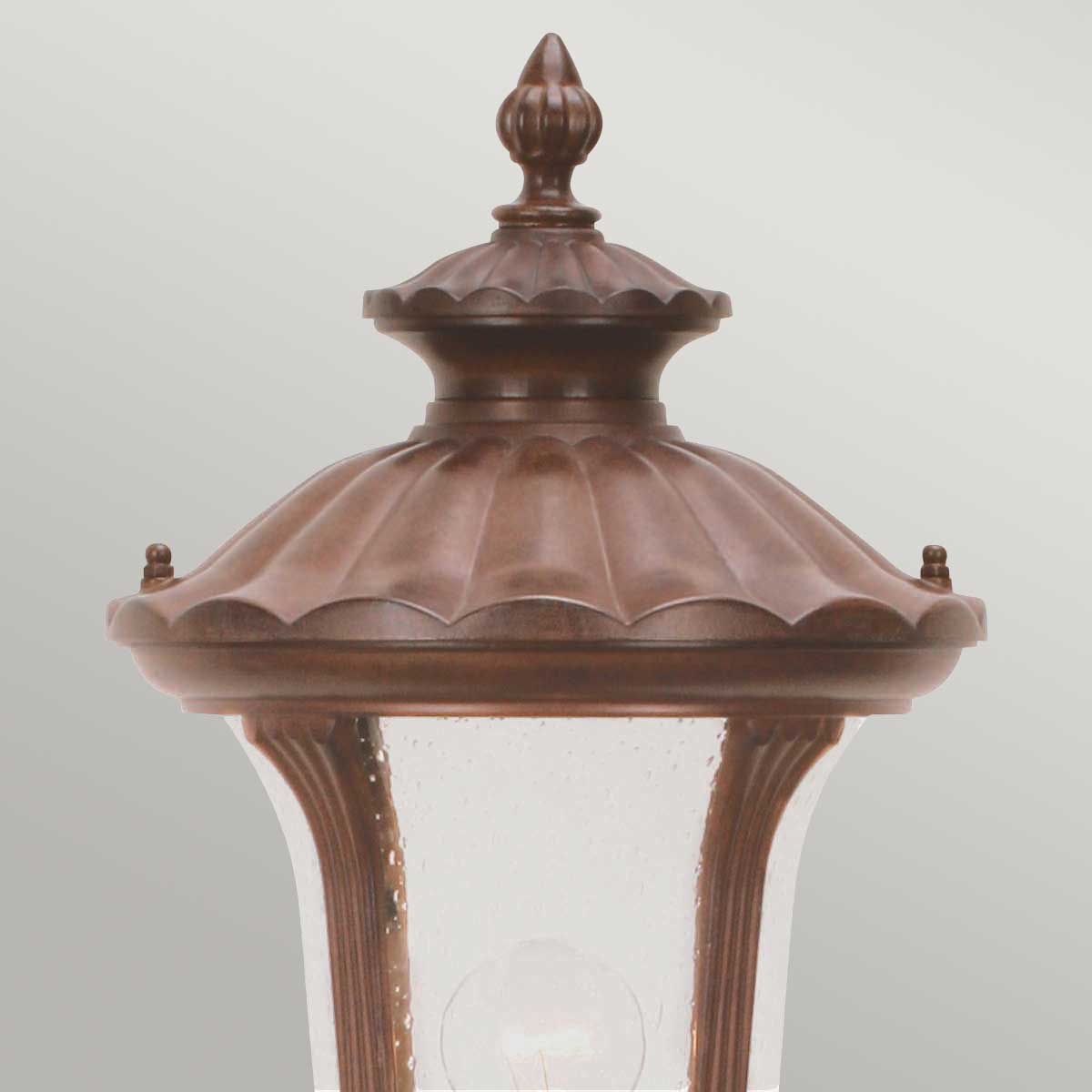 Elstead Lighting Pillar Lantern from the Chicago range. Chicago 1 Light Small Pillar Lantern - Bronze Product Code = CC4-S
