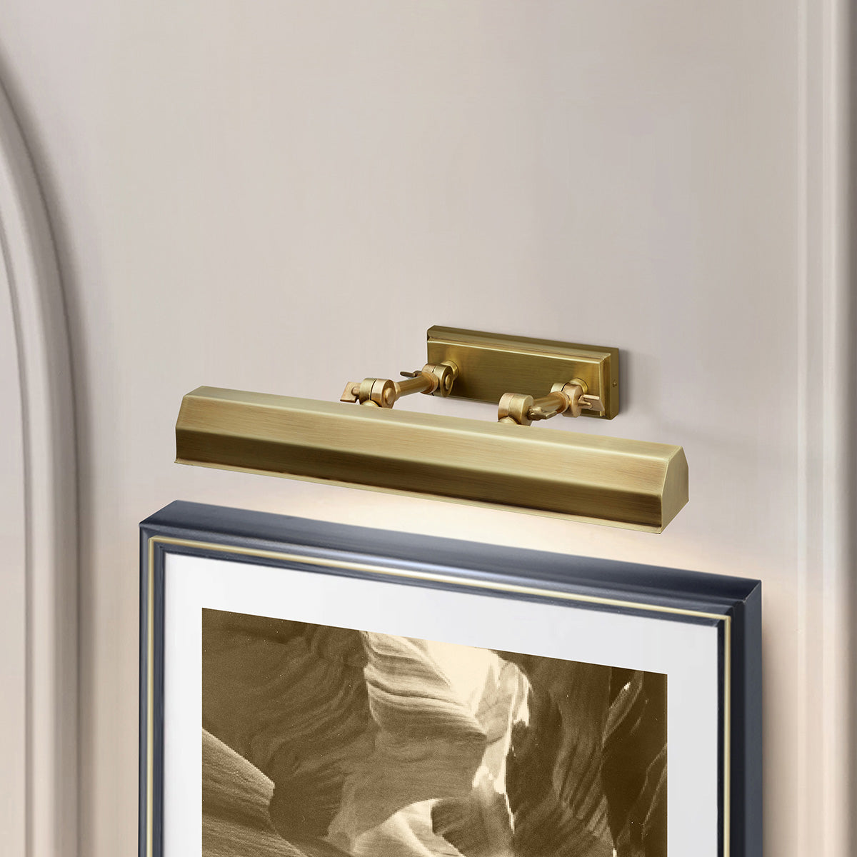 Elstead Lighting Picture Light from the Chawton range. Chawton Medium Picture 2 Light Product Code = CHAWTON-PLM-AB